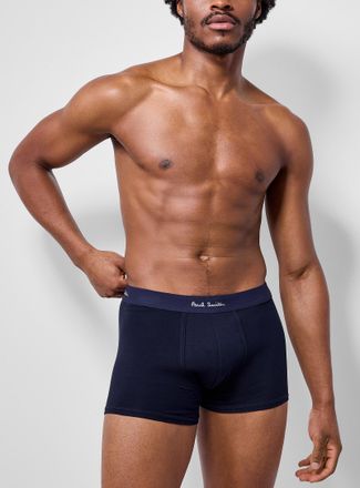 Paul Smith Mens 3 navy stretch trunk Organic cotton