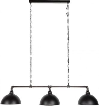 Mathi Design Araña industrial de triple suspensión en acero