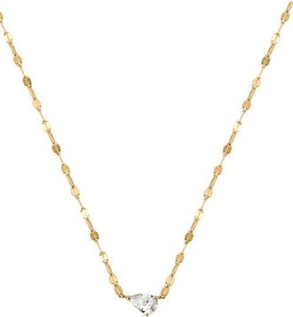 Made by Mary Dew Drop Solitaire Necklace in Gold Vermeil at Nordstrom
