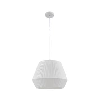Lindby L&aacute;mpara Colgante vitore En Blanco De Textura, Tela, Tejido, Seda - Lindby