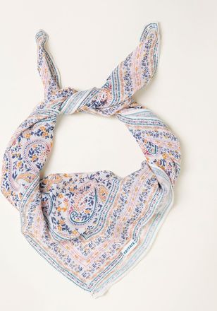 Fat Face FatFace Ivory Paisley Square Scarf