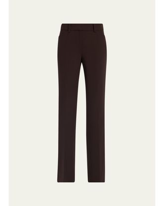 Lafayette 148 New York Reade Flare-Leg Stretch Wool Pants