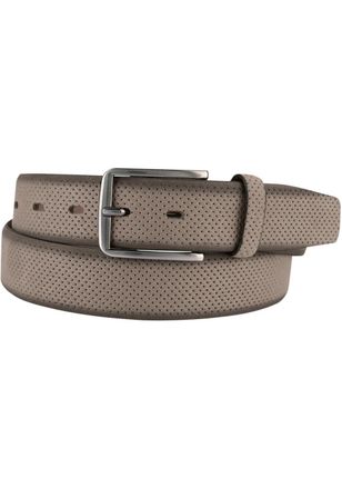 Bernd G&ouml;tz Lederg&uuml;rtel BERND G&Ouml;TZ, Herren, Gr. 90, braun (schlamm), Rindsleder, Ausstanzungen, mehrfarbig, G&uuml;rtel Lederg&uuml;rtel, mit Punktpr&auml;gung