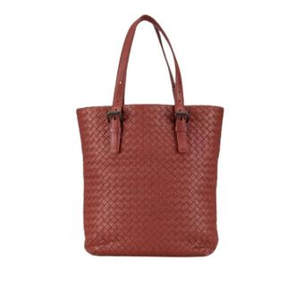 Bottega Veneta Pre-owned Tote Bags, female, Red, Size: ONE SIZE Pre-owned Woven Leather Tote