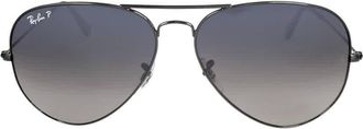 Ray-Ban Ray Ban Aviator Gradient Polarized Blue/Grey Pilot Unisex Sunglasses RB3025 004/78 62