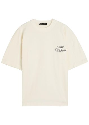 Cole Buxton Logo-embroidered Cotton T-shirt - White - M