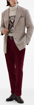 Brunello Cucinelli Wool And Silk Turtle-Neck Jumper-Uomo