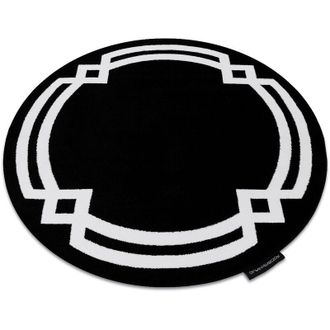 RugsX Rugsx - Alfombra Hampton Lux C&iacute;rculo Negro Black Circulo 140 Cm