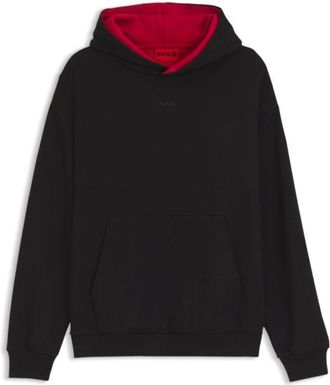 HUGO BOSS Embroidered-logo hoodie in stretch cotton
