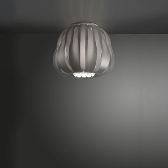 Linea Zero Linea Zero - Plafoniera Moderna 1 Luce Queen In Polilux Silver D19 Made In Italy