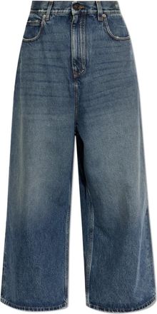 Balenciaga Low Crotch Baggy Jeans - Dames - Loose Fit Jeans - Blauw - W26 - Katoen - Jeans