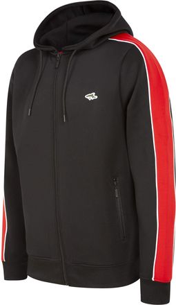 Le Shark Mens Mitch Zip Through Hooded Tracksuit Top - Jet Black/Red - S