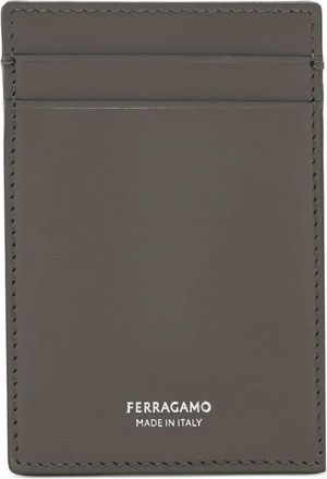 Ferragamo Portacarte con logo - Grigio