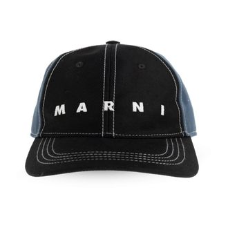 Marni Baseball Cap - Heren - Petten - Blauw - M - Katoen - Accessoires