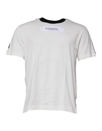 Dolce & Gabbana Mens Multicolor Camouflage Crew Neck T-Shirt Cotton
