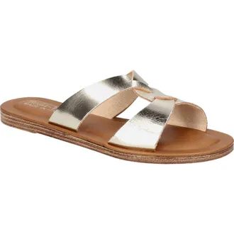 Bella Vita Slide Sandal in Champagne at Nordstrom, Size 9