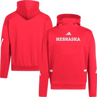 adidas Mens adidas Scarlet Nebraska Huskers Z.N.E. Pullover Hoodie at Nordstrom, Size X-Large