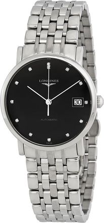 Longines Pre-owned Longines Elegant Diamond Black Dial Unisex Watch L4.809.4.57.6