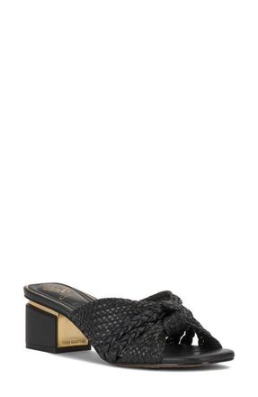 Vince Camuto Atemly Block Heel Sandal in Black at Nordstrom, Size 6.5