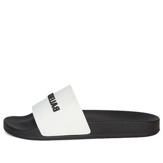 Balenciaga Pool Slides White Black 565826W1S879010