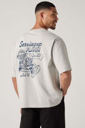 Levi's Camiseta de media manga Graphic Pocket - Hombre - L - Gris / Levis Flavor Light Heather Grey Body