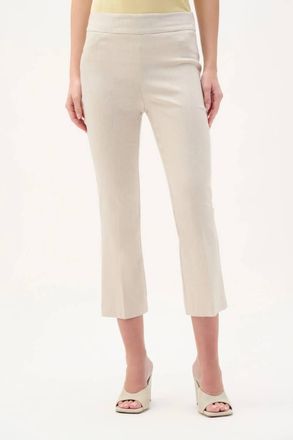 Joseph Ribkoff Woven Millennium Flare Pants In Natural