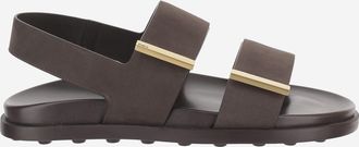 Tod's Brown Leather Sandals