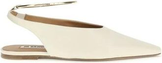 Jil Sander Dames, Schoenen, Beige, Maat: 40 EU Leer