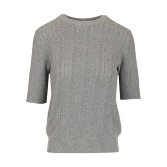 Lisa Yang Nika Jumper - female - Lisa Yang - Round-neck Knitwear - Gray - S - Knitwear