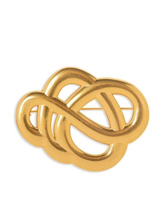 By Malene Birger Broche brooch - women - Zinc - One Size - Gold