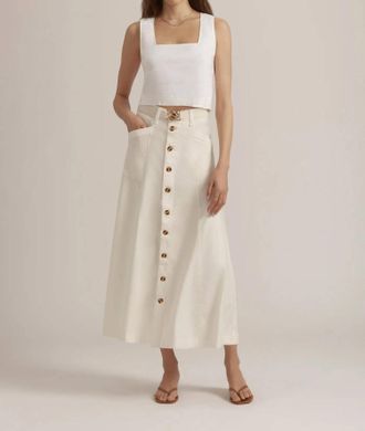 Favorite Daughter Lila A Line Skirt In Gardenia