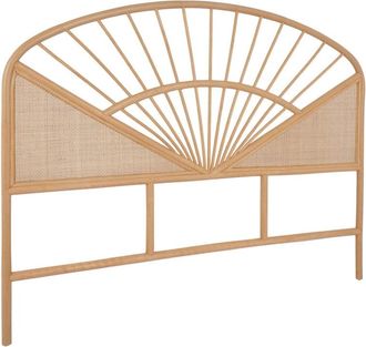 Sweeek Cabecero de rat&aacute;n natura y ca&ntilde;a, natural