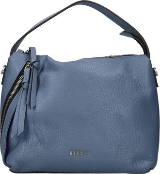 Rebelle Gipsy Schoudertas - Dames - Handtassen - Blauw - ONE Size - Leer - Tassen