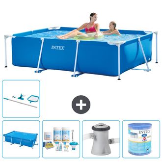 Intex Piscina Con Estructura Rectangular - 220x150x60 Cm - 7-piezas S30009