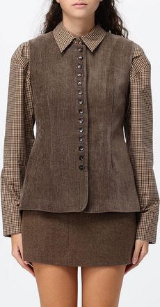 Eleh Gilet sartoriale monopetto in velluto con vestibilit&agrave; slim