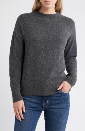 Caslon Funnel Neck Sweater in Grey Dark Charcoal Heather at Nordstrom Rack, Size Xx-Small