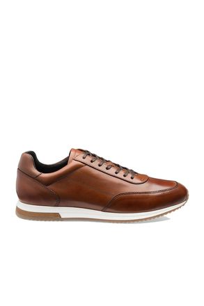 Loake Mens Bannister Trainer Cedar Calf - Tan Leather - Size UK 11