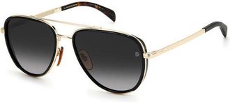 David Beckham DB 7068/G/S Asian Fit RHL/9O Mens Sunglasses Gold Size 58