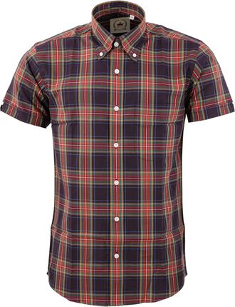 Relco Mens Checked Shirts Size Medium (Navy Check)