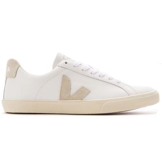 Veja Esplar Leather Womens Fashion Trainers - White Sable - Size:UK 4