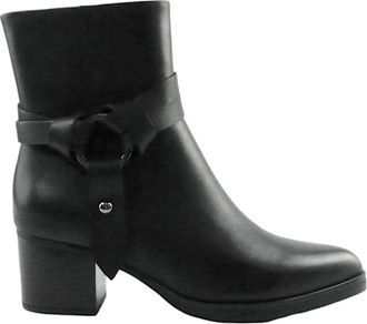 Elvio Zanon Zwarte Leren Laarzen - Dames - Laarzen met Hak - Zwart - 39 EU - Schoenen