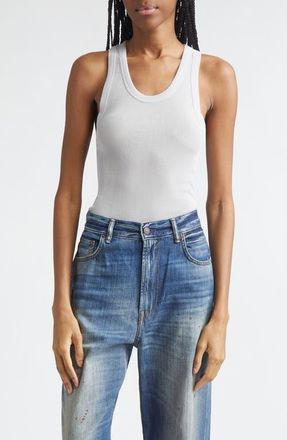 Acne Studios Fluid Rib Tank in Light Grey at Nordstrom, Size X-Small