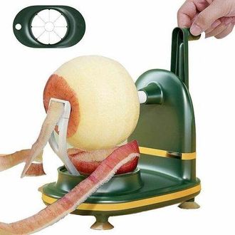 OEM Pelador De Verduras Giratorio Manual, Apto Para Verduras, Patatas Redondas, Manzanas Redondas, Con Cortador De Manzanas, F&aacute;cil De Limpiar