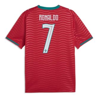 Puma Cristiano Ronaldo Portugal 2026 Home Player Jersey Club Red Green Lagoon 788141-77