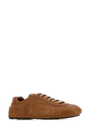 Prada Mens Caramel Nappa Leather Montecarlo Re-Edition 2005 Sneakers Caramello