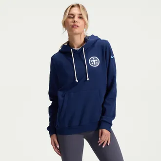 Nike Tennessee Titans Rivalries Collection Sideline Nike Womens Dri-FIT NFL Pullover Hoodie in Blue | 03C341S9V-W96
