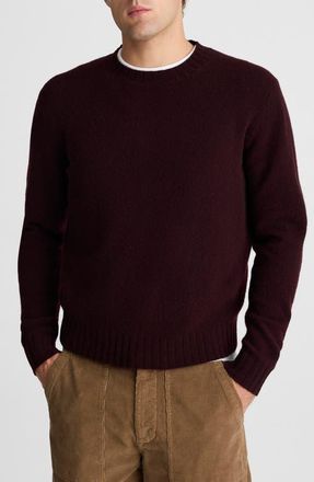 Madewell Crewneck Heritage Merino Wool Sweater in Deep Wine at Nordstrom, Size Xx-Large