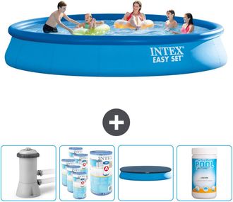 Intex Piscina Easy Set Redonda - 457x84 Cm - 7-piezas Scb87