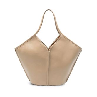 Hereu Dames, Tassen, Beige, Maat: ONE Size Leer