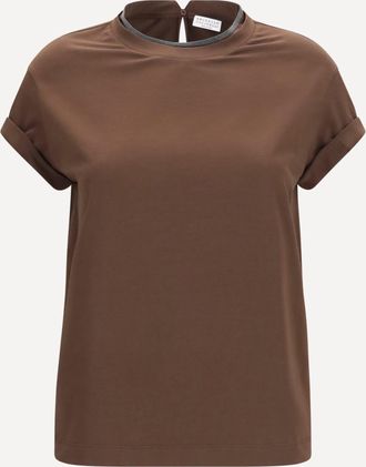 Brunello Cucinelli T-shirt in cotone Woman XL